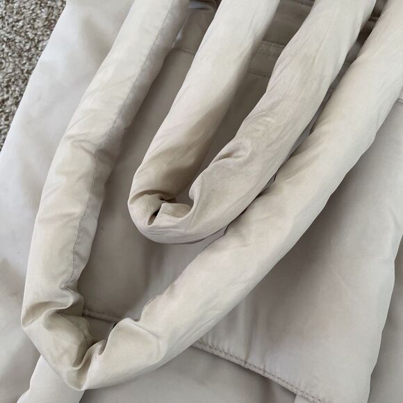 Dagne Dover Kal Puff Drawstring Tote Shoulder Bag Travel White Large Bag *READ - Picture 10 of 14